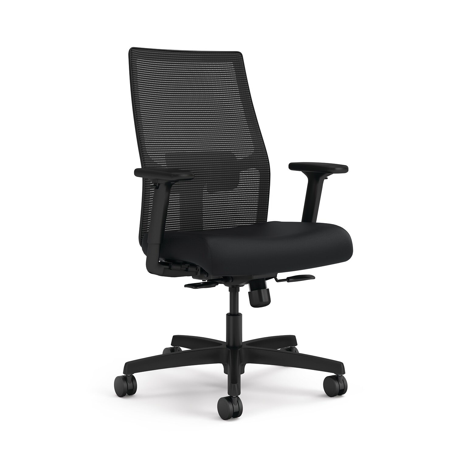 HON Ignition 2.0 Ergonomic Vinyl Swivel Task Chair, Black (HONI2M1ASMW40TM)