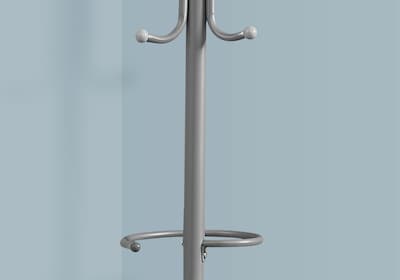 Monarch Specialties Inc. Coat Tree, Silver, Metal (I 2163)