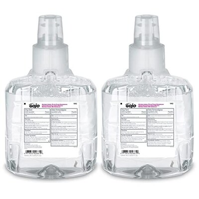 GOJO Antibacterial Foaming Hand Soap Refill for Dispenser, Plum Scent, 2/Carton (1912-02)