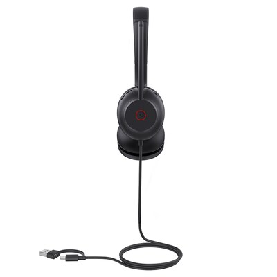 YeaLink UH35 Dual USB-C/A USB-A Noise Canceling Stereo Deskphone Headset, MT Certified (1308164)