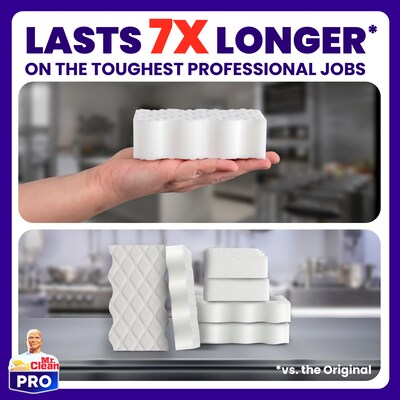 Mr. Clean Professional Magic Eraser Ultra Pro Multi-Purpose Cleaner, White, 26 Pads/Carton (17406)