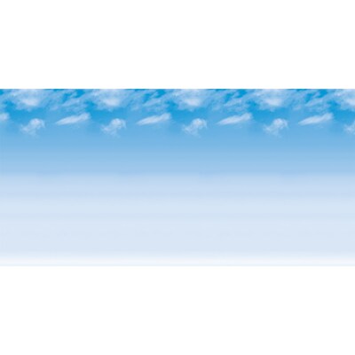 Pacon Fadeless Designs Paper Roll, 48" x 50', Blue Wispy Clouds (PAC56935)