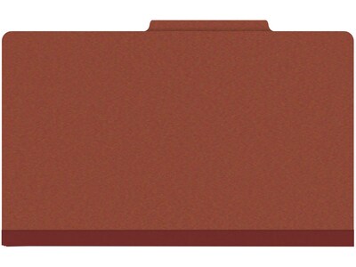 Medical Arts Press Pressboard Classification Folder, 2 Dividers, 2" Expansion, Legal Size, Red, 10/Box (DV-T52-26-3RED)