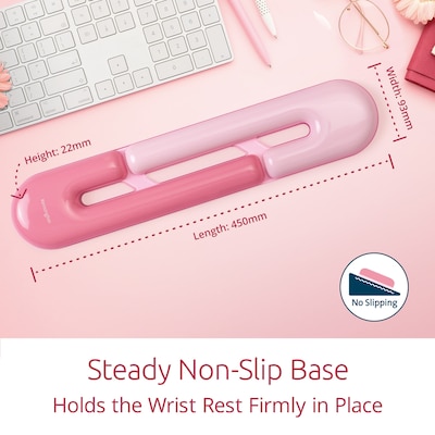 Kensington Duo Gel Non-Skid Gaming Wrist Rests, Pink (K62679WW)