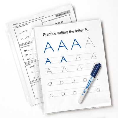 Avery EcoFriendly Lightweight Sheet Protectors, 8.5" x 11", Semi Clear, 100/Box (75537)