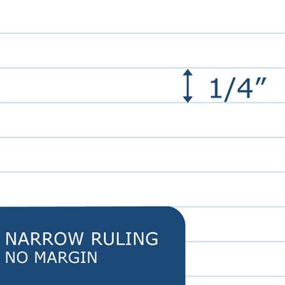 Roaring Spring Environotes 1-Subject Pocket Notebook, 3" x 5", Narrow Ruled, 60 Sheets, Gray/Silver, 48/Case (77356CS)