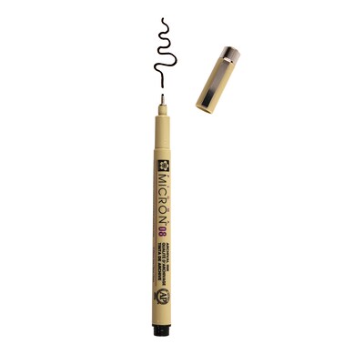 Sakura Pigma Micron Pen , Fineliner, Black Ink, 6/Pack (SAKXSDK0849-6)