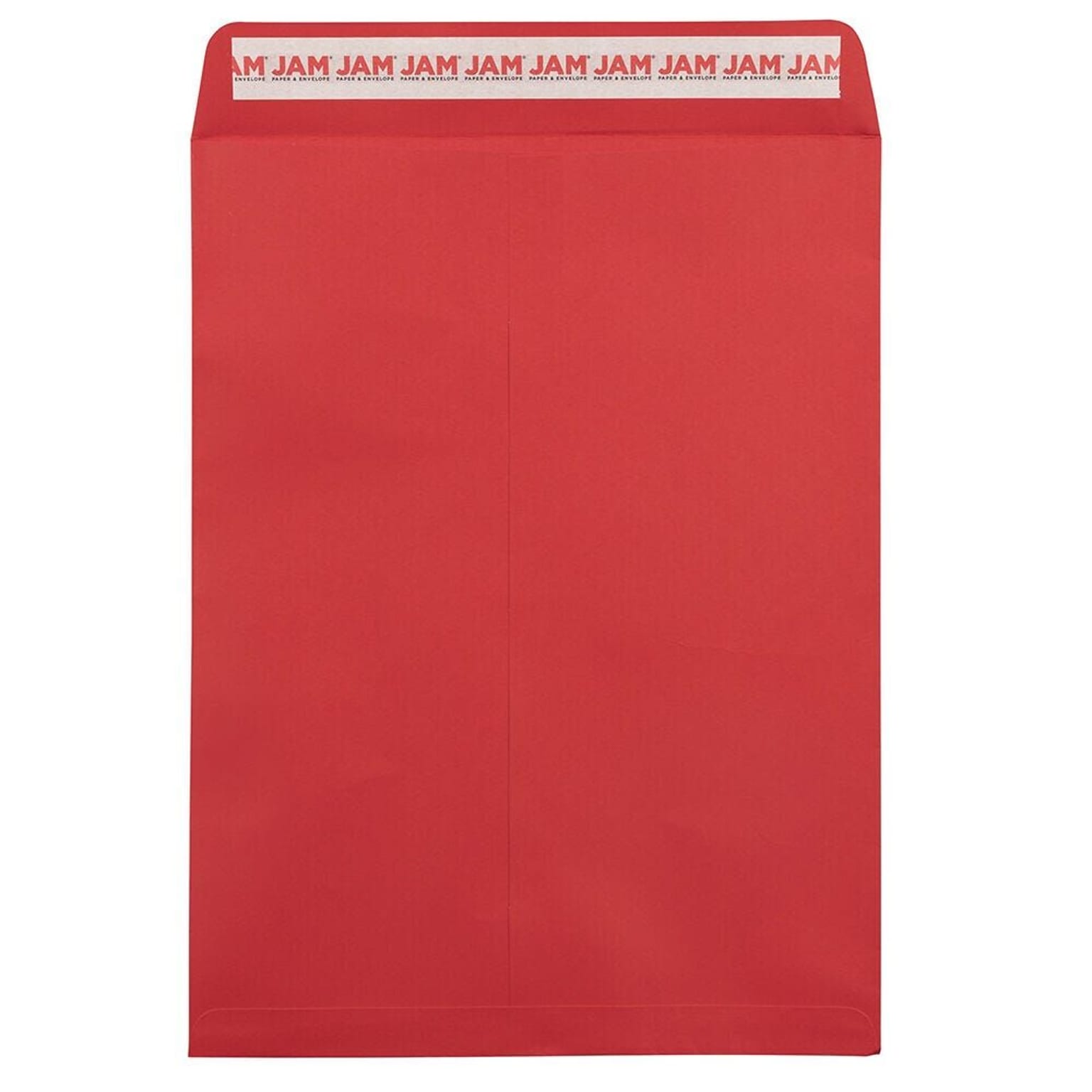 JAM Paper Self Seal Catalog Envelope, 9 x 12, Red, 100/Pack (188447598D)