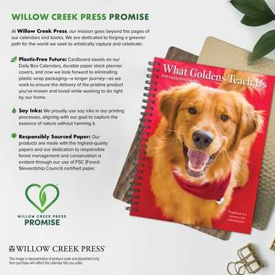 2026 Willow Creek What Goldens Teach Us 6.5" x 8.5" Daily & Monthly Personal Organizer (54680)