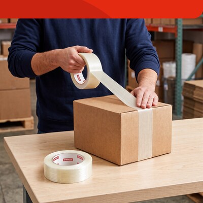 Staples Filament Tape, 48mm x 55m — 6/Pack