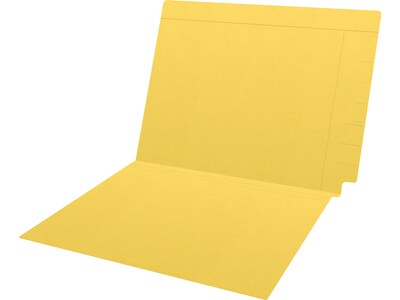 Medical Arts Press Kardex Match Recycled Reinforced End Tab File Folder, Straight Cut, Letter Size, Yellow, 100/Box (53057YW)