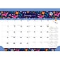 2023-2024 Plato Floral Splendor 15.5" x 11" Academic & Calendar Monthly Desk Pad Calendar (9781975471965)