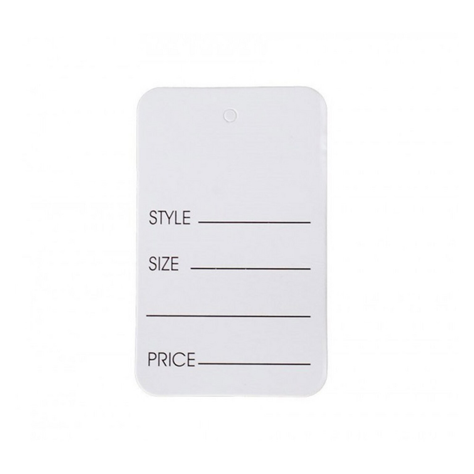 Nahanco 1 7/8 Suggested Retail Price Tag, White, 1000/Carton (T5)