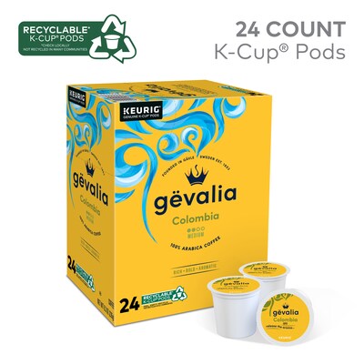 Gevalia Colombian Coffee Keurig® K-Cup® Pods, Medium Roast, 24/Box (5304)