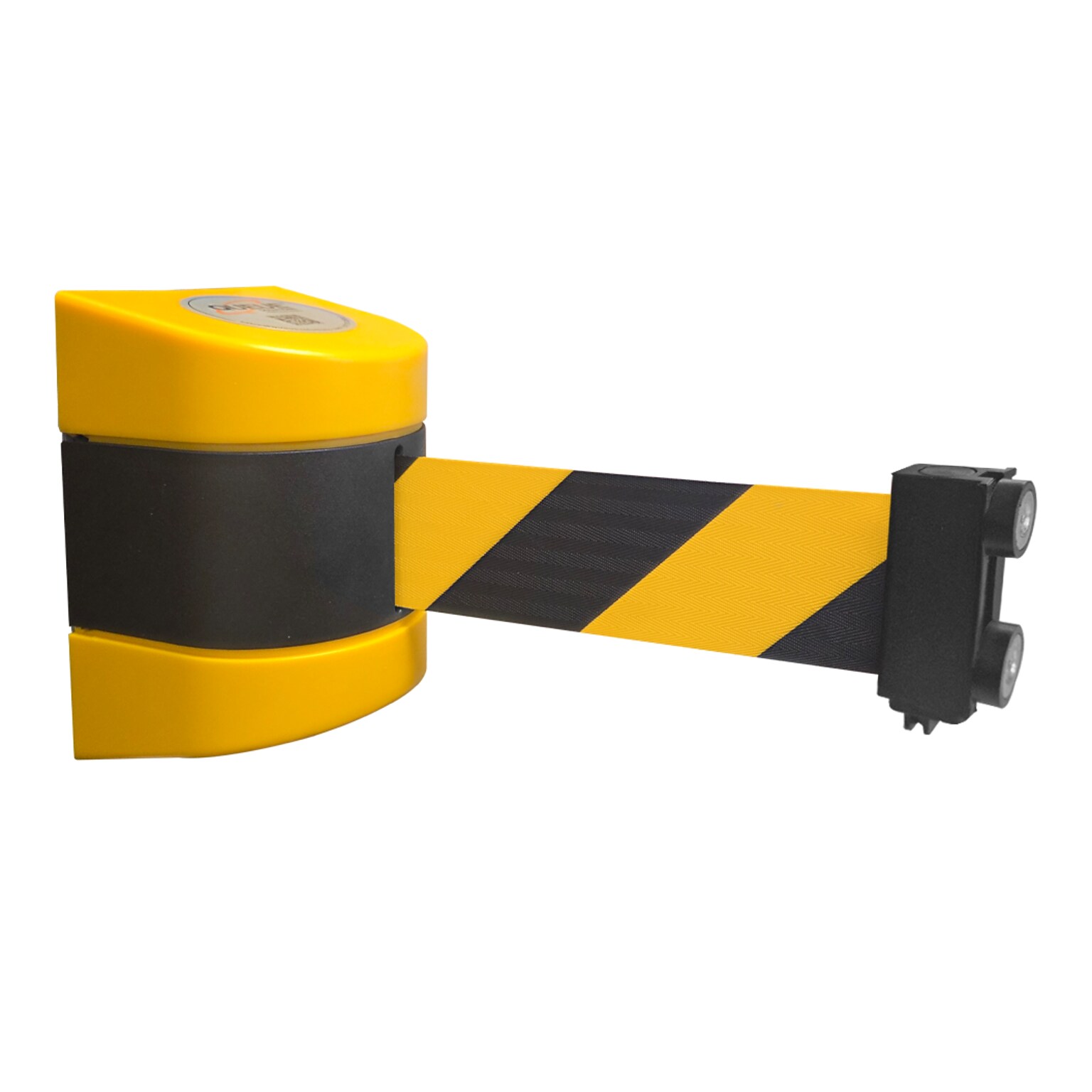 WallPro Magnetic 400 Wall-Mountable 15 Retractable Belt Barrier, Yellow/Black (WPM400Y-YB15)