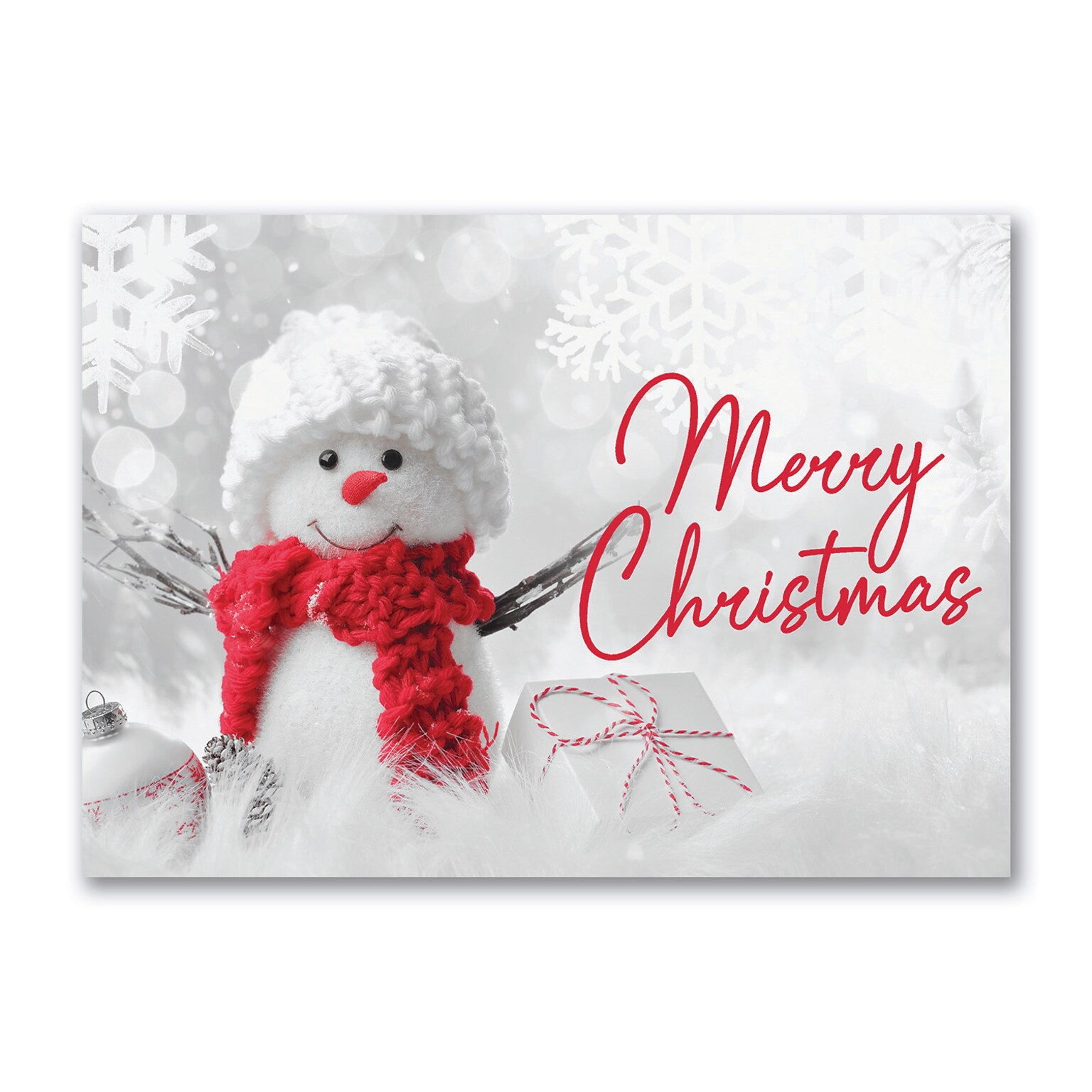 Snowy Greeting Cards, with Envelopes,  7 x 5  Holiday Card, 25 Cards per Set