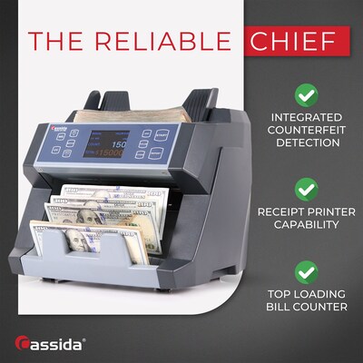 Cassida 6600 Series Bill Counter, 1 Compartment (6600UV/MG)