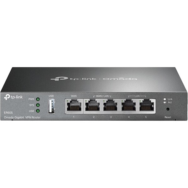 TP-LINK SafeStream 945.56Mbps Router, Black (ER605) | Quill.com