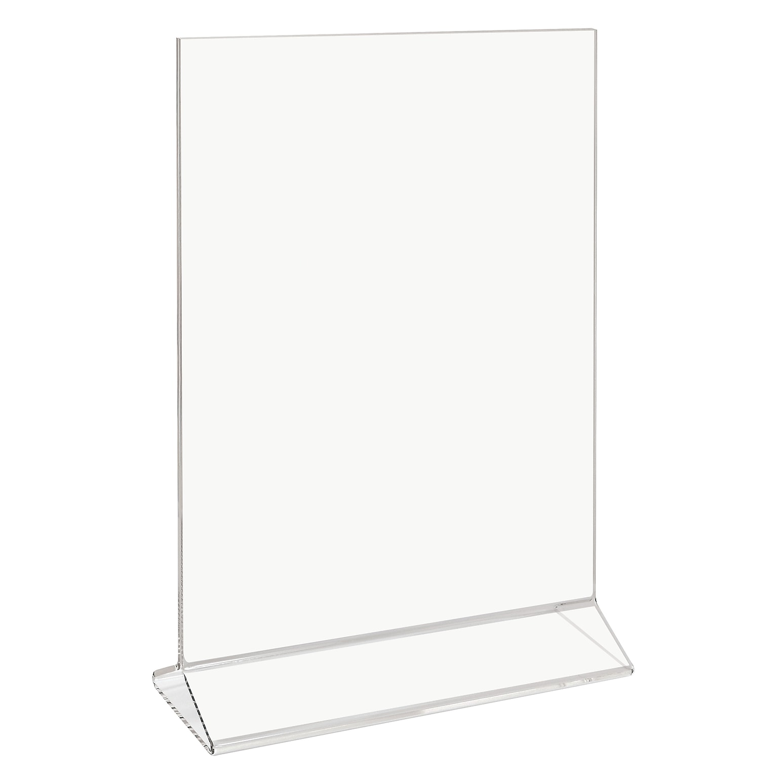 Staples Sign Holder, 8.5 x 11, Clear Acrylic, 10/Carton (ST62658)