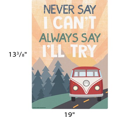 Teacher Created Resources 11 x 15-3/4 Moving Mountains Road Trip Positive Sayings Small Poster Pac