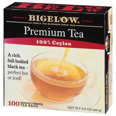 Bigelow Premium Ceylon Tea Bags, 100/Box (00351)