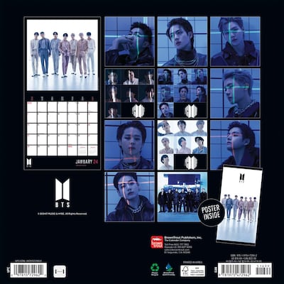 2024 BrownTrout BTS Official 12 x 24 Monthly Wall Calendar (9781975472962)