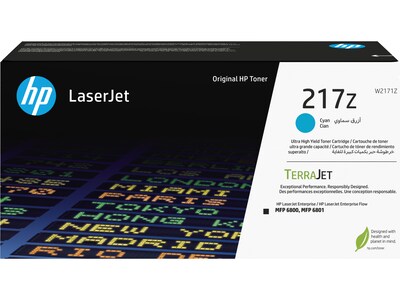 HP 217Z Cyan Ultra High Yield Toner Cartridge (W2171Z)