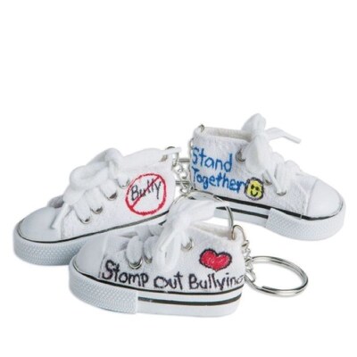 S&S Worldwide Color-Me Sneaker Key Ring, 12/Pack (CF-13573)