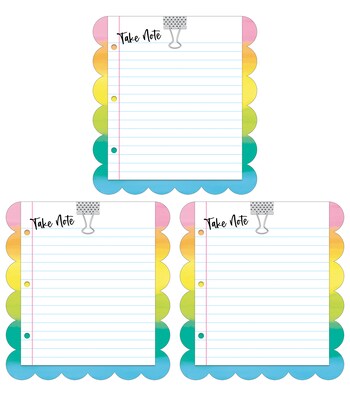 Carson-Dellosa Take Note Notepad Set, Multicolored (145401)
