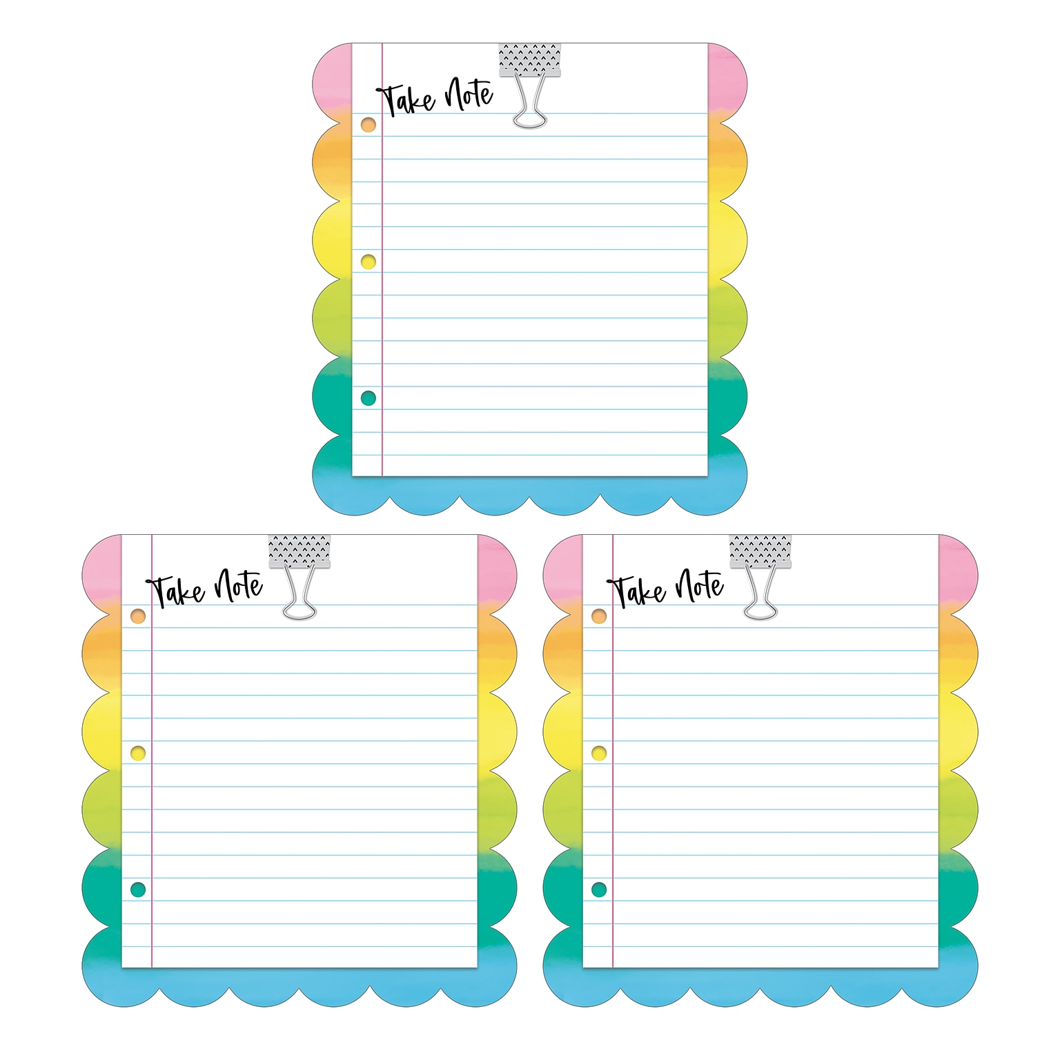 Carson-Dellosa Take Note Notepad Set, Multicolored (145401)