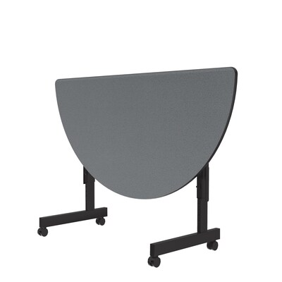 Correll Econoline Flip Top Nesting Table, 24"x48", Gray Granite (FTM2448TFHR-15)
