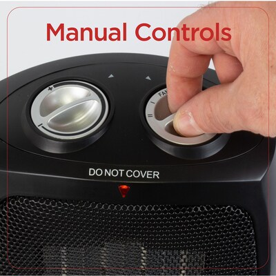 Black & Decker 1500-Watt Portable Ceramic Electric Heater, Black (BHDC201)