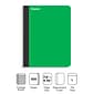 Staples Premium Composition Notebook, 7.5" x 9.75", College Ruled, 100 Sheets, Green (TR58345)