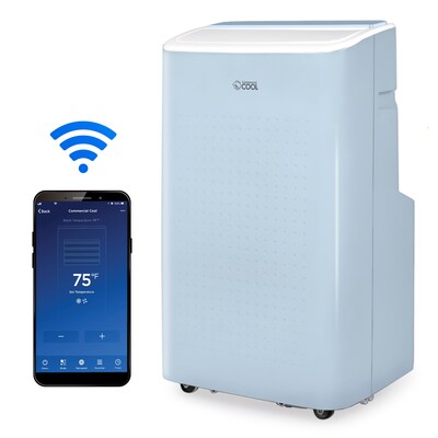 Commercial Cool 115-Volt 9,000 BTU (6,350 BTU DOE) Portable Air Conditioner, with Remote, WiFi Enabled, Blue (CCP6JB)