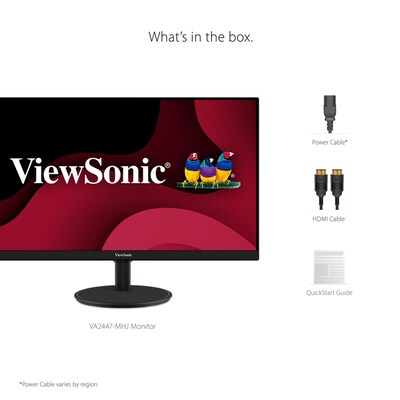 ViewSonic 24" 100 Hz LED Gaming Monitor, Black (VA2447-MHJ)