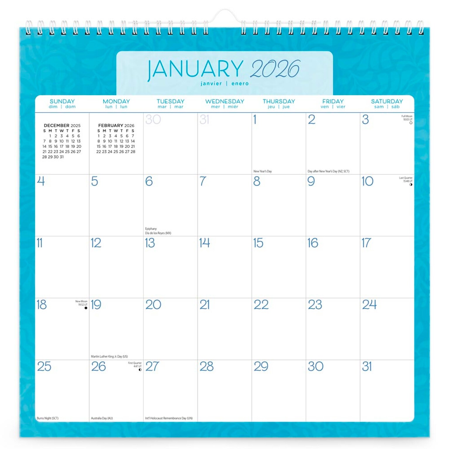 2026 BrownTrout Seaside Currents 12 x 12 Monthly Wall Calendar (9798330705498)