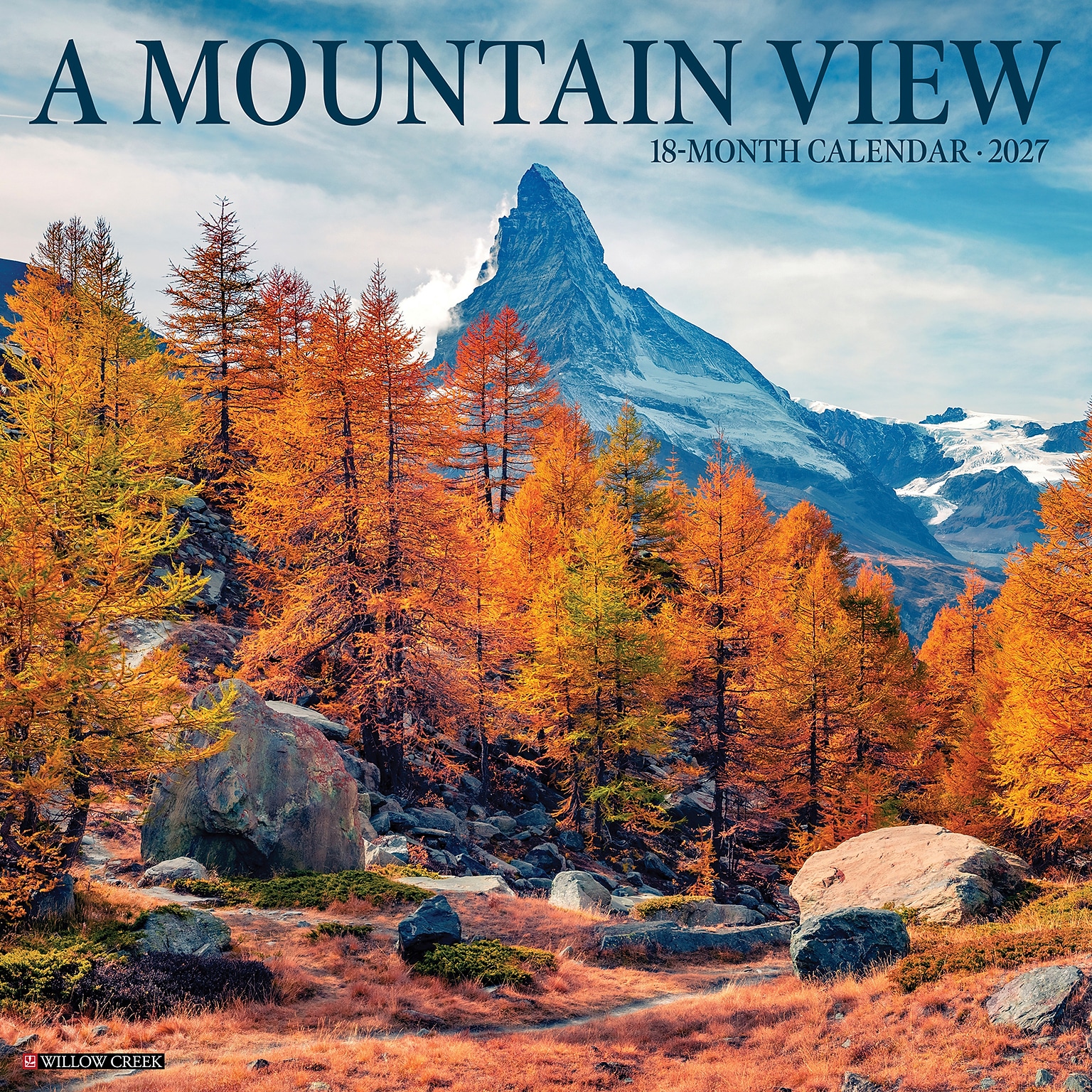2027 Willow Creek Mountain View 12 x 12 Monthly Wall Calendar, Assorted Colors (61343)