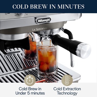 DeLonghi La Specialista Arte Evo 2-Cups Commercial Steam Espresso Machine, Stainless Steel (EC9255M)