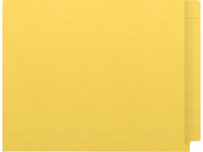 Medical Arts Press Reinforced Classification Folder, 1 3/8" Expansion, Letter Size, Yellow, 50/Box (S-09483-YLW)