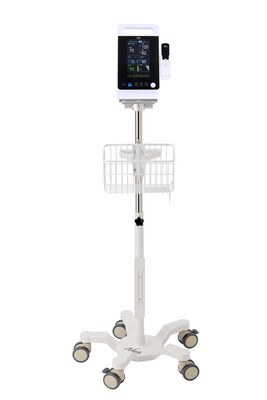Viva Comfort Universal Vital Sign Monitor Mobile Stand with Mounting Plate, White (ADIME912-C-MP-08-MK)
