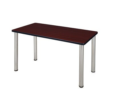 Regency Kee 42 x 24 Training Table- Mahogany/ Chrome
