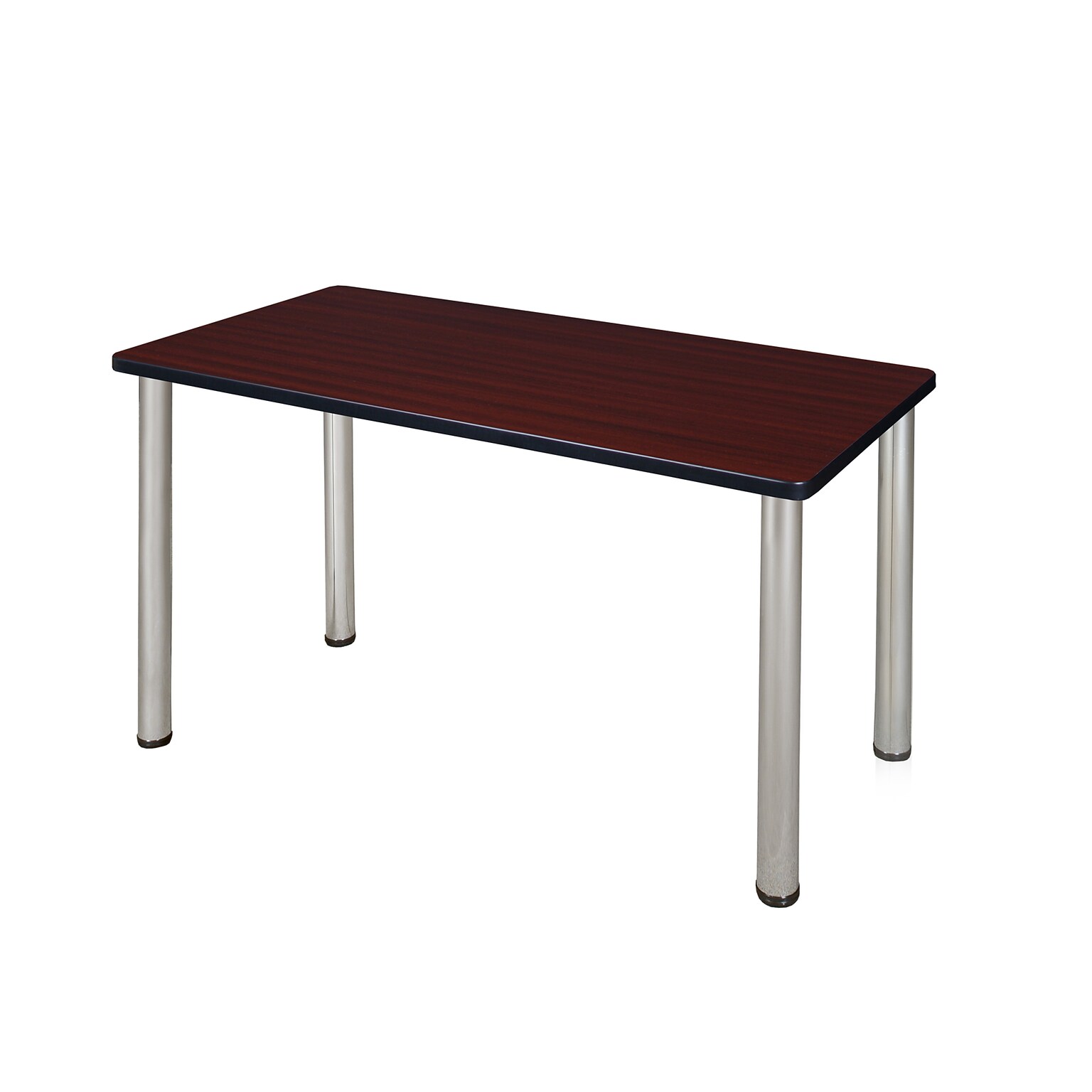 Regency Kee 42 x 24 Training Table, Mahogany/ Chrome (MT4224MHBPCM)