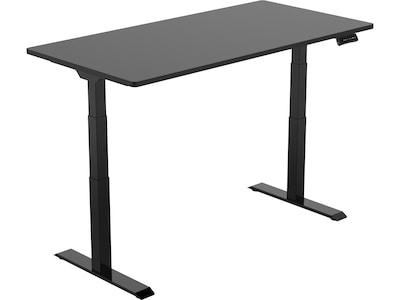 FlexiSpot E7 55W Electric Adjustable Standing Desk, Black (E7BR5528B)