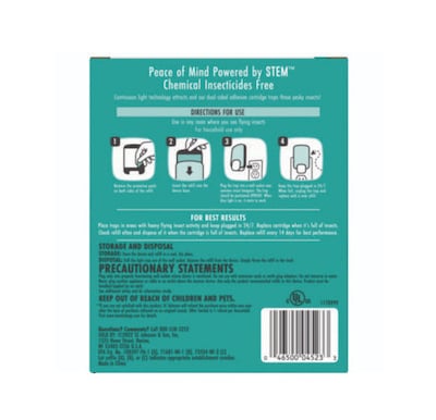 SC Johnson STEM Light Trap w/ Refill, 4/Carton (SJN359058)