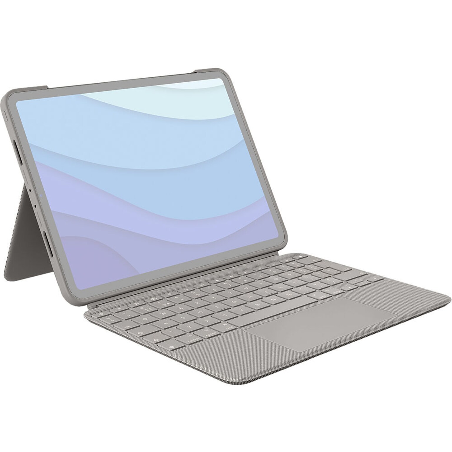 Logitech Combo Touch Polycarbonate 11 Keyboard Case for iPad Pro 11 (1st, 2nd, 3rd, & 4th Generation), Sand (920-010165)