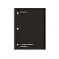 Staples 1-Subject Notebook, 8 x 10.5, College Ruled, 70 Sheets, Black (TR27499)