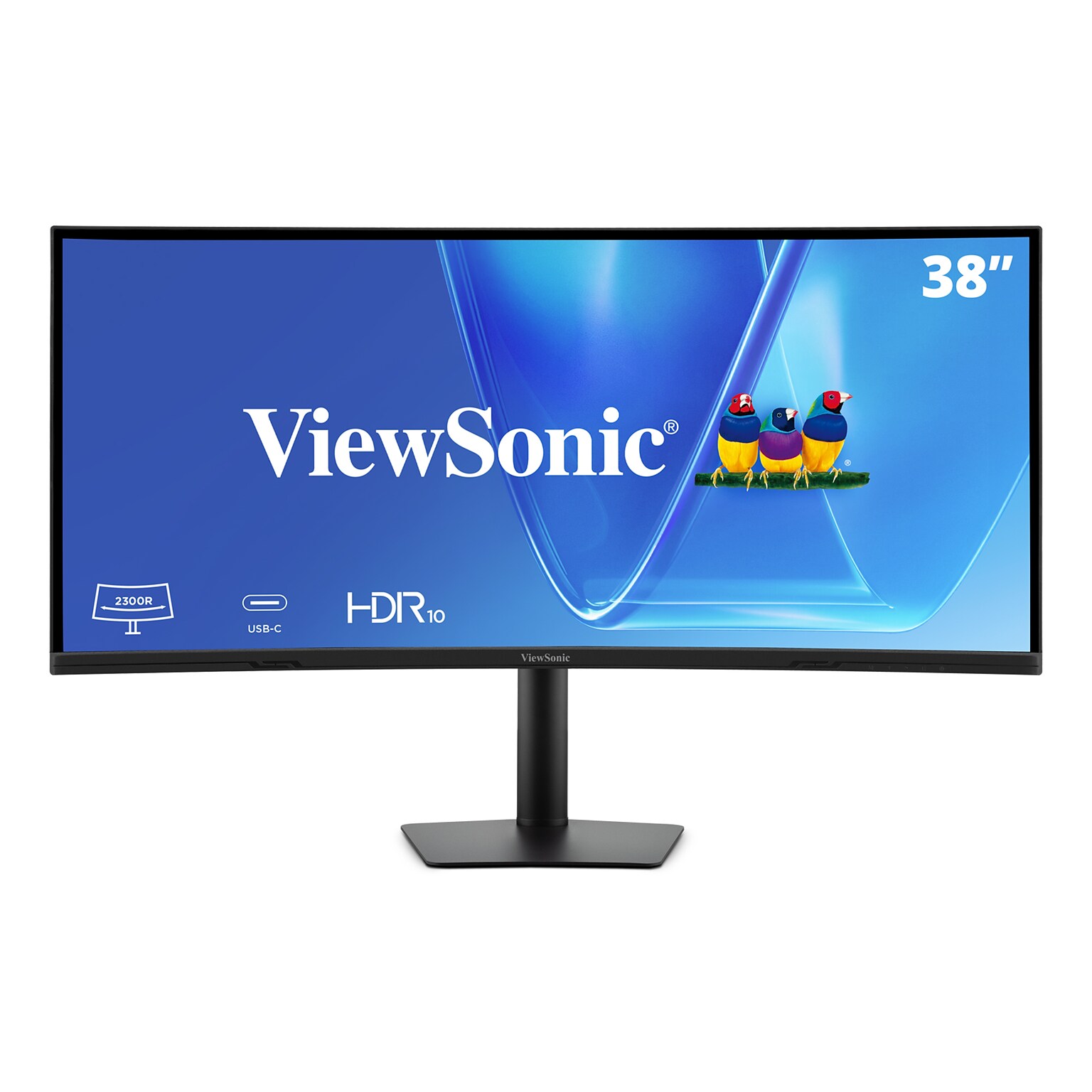 ViewSonic VG3820C Ultrawide 38 Curved WQHD+ 75Hz LCD Monitor, Universal Docking Station, Black (VG3820C)