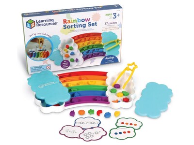 Learning Resources Rainbow Sorting Activity Set, Assorted Colors (LER3378)