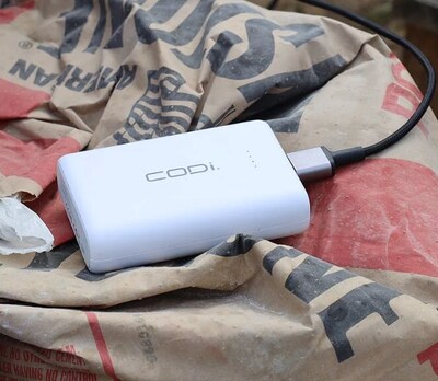 CODi USB-A/USB-C Power Bank for Multiple Brands, 10000 mAh, White  (A03031)