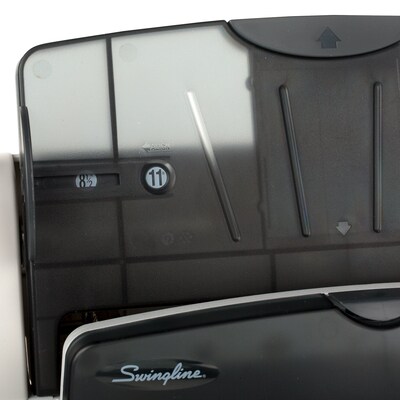 Swingline® LightTouch® Heavy Duty 2-7 Hole Punch, 40 Sheet Capacity, Gray (A7074357)